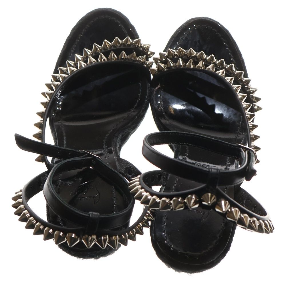 ルブタンウェッジサンダル エスパドリーユ 110 mm エスパドリーユ - ナッパレザー - グリーン - ウィメンズ