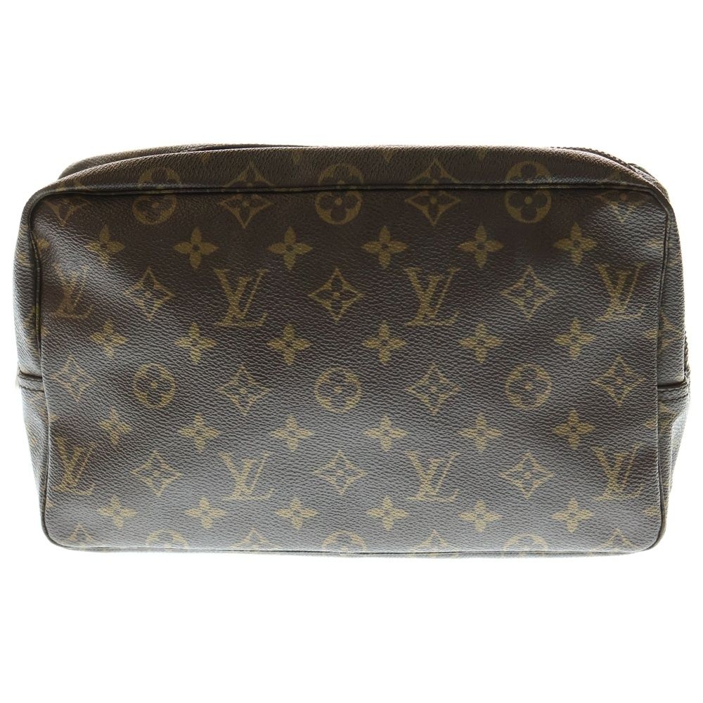 LOUIS VUITTON (ルイヴィトン) モノグラム トゥルーストワレット28 セカンドバッグ ケース ポーチ ブラウン PVC M47522 ゴールド金具