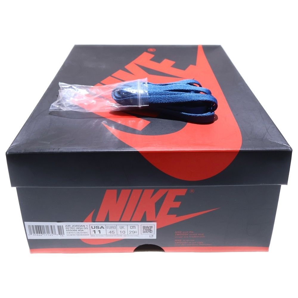 NIKE AIR Jordan 18OGブラック/ブルー ハイカット27cm NIKE AIR JORDAN ナイキ ジョーダン DZ5485-400 1 AJ1 Retro High OG