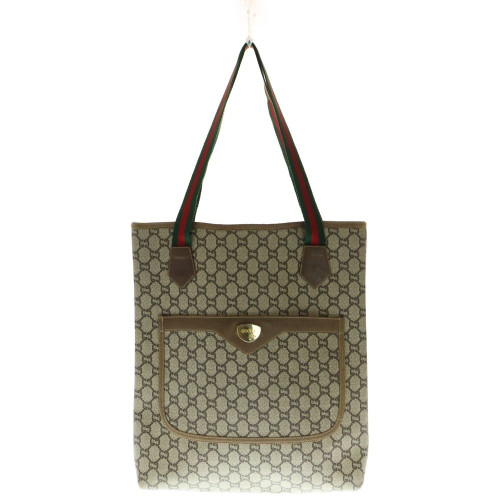 GUCCI (グッチ) PLUS TOTE BAG GG柄 シェリーライン トート GUCCI (グッチ) PLUS TOTE BAG GG柄 シェリーライン トート