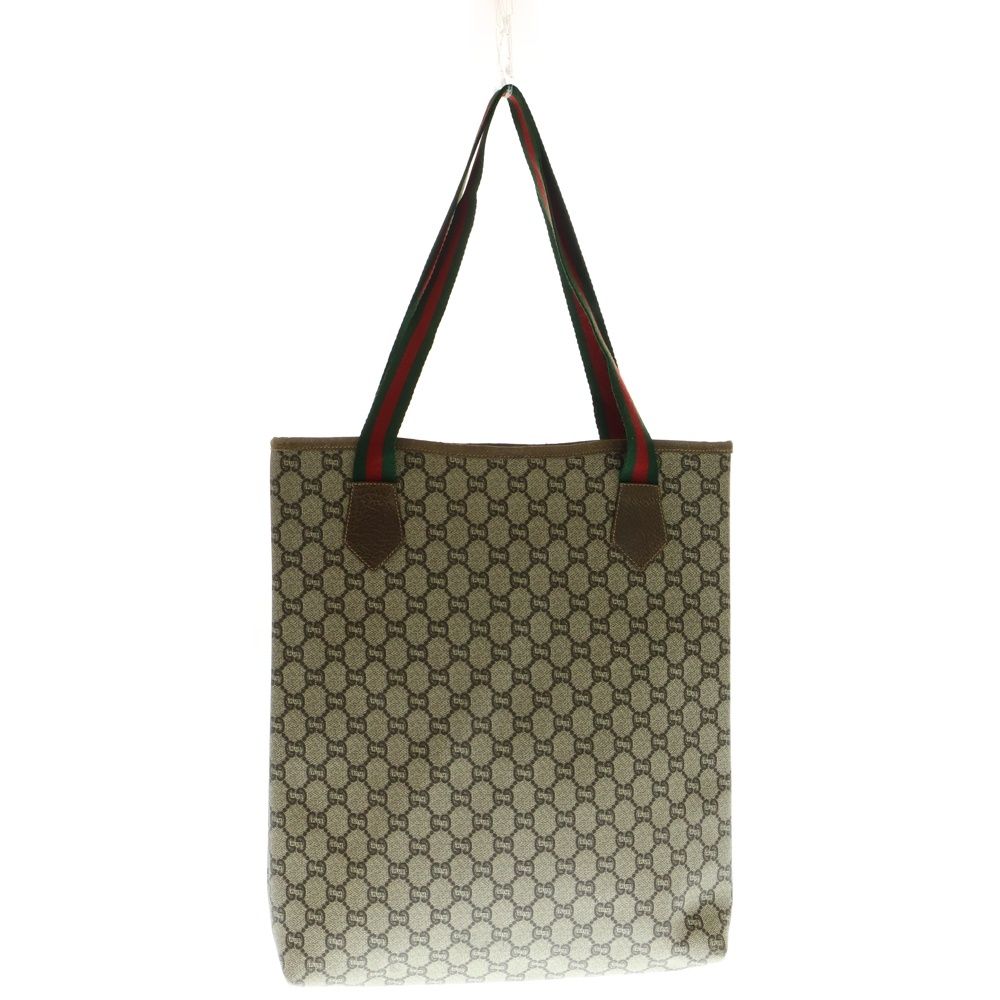 GUCCI (グッチ) PLUS TOTE BAG GG柄 シェリーライン トートバッグ
