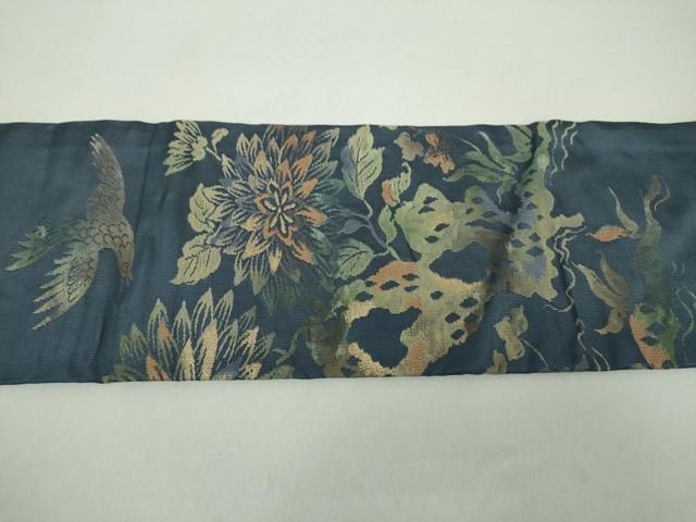 平和屋着物○爪掻き本綴れ 八寸名古屋帯 正倉院花