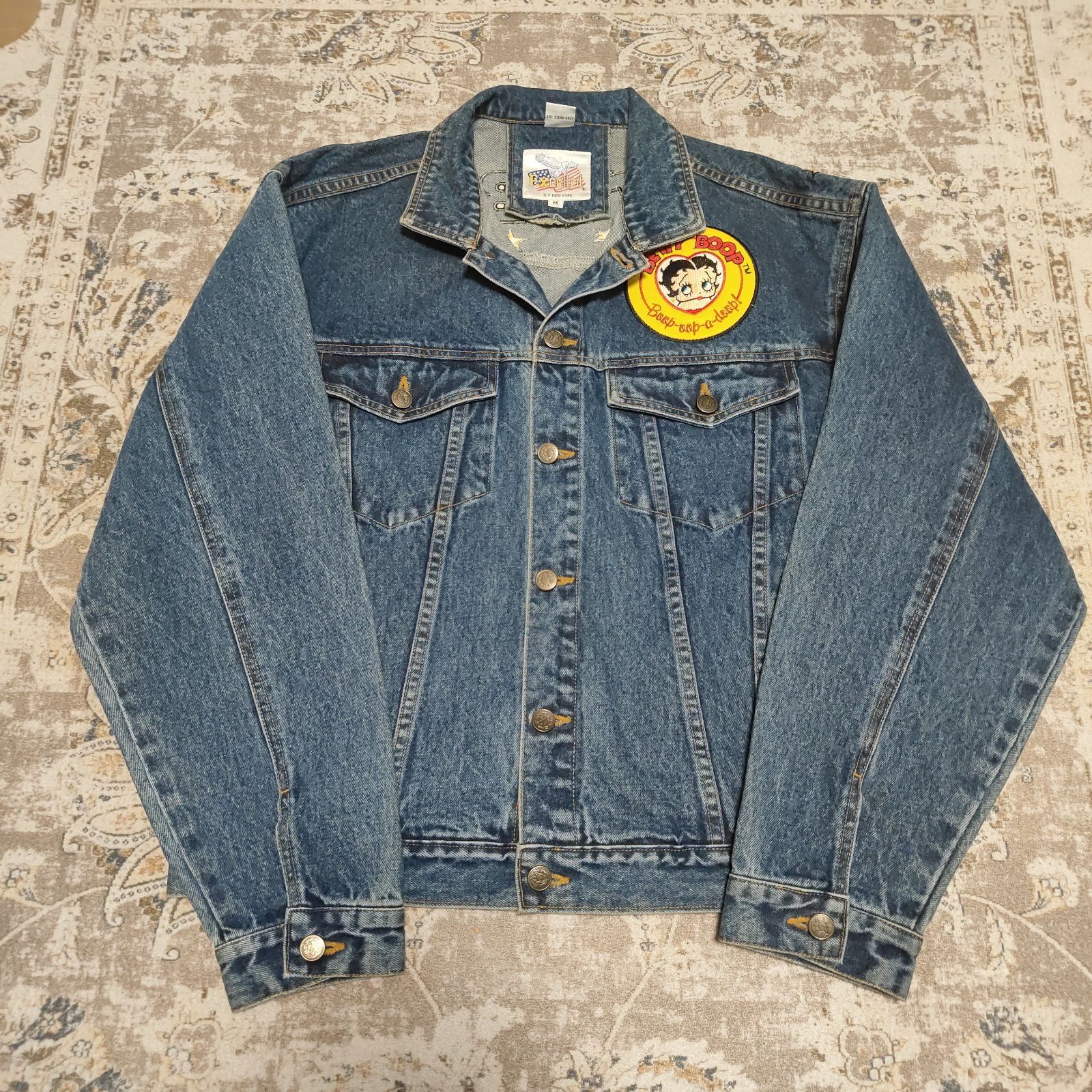 希少品 excelled デニムジャケット ジージャン BETTY BOOP