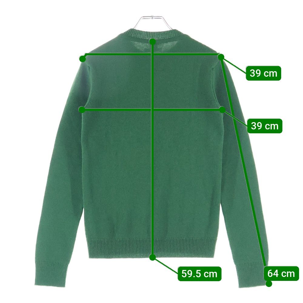 HERMES (エルメス) Hリフト カシミヤ ニットセーター グリーン