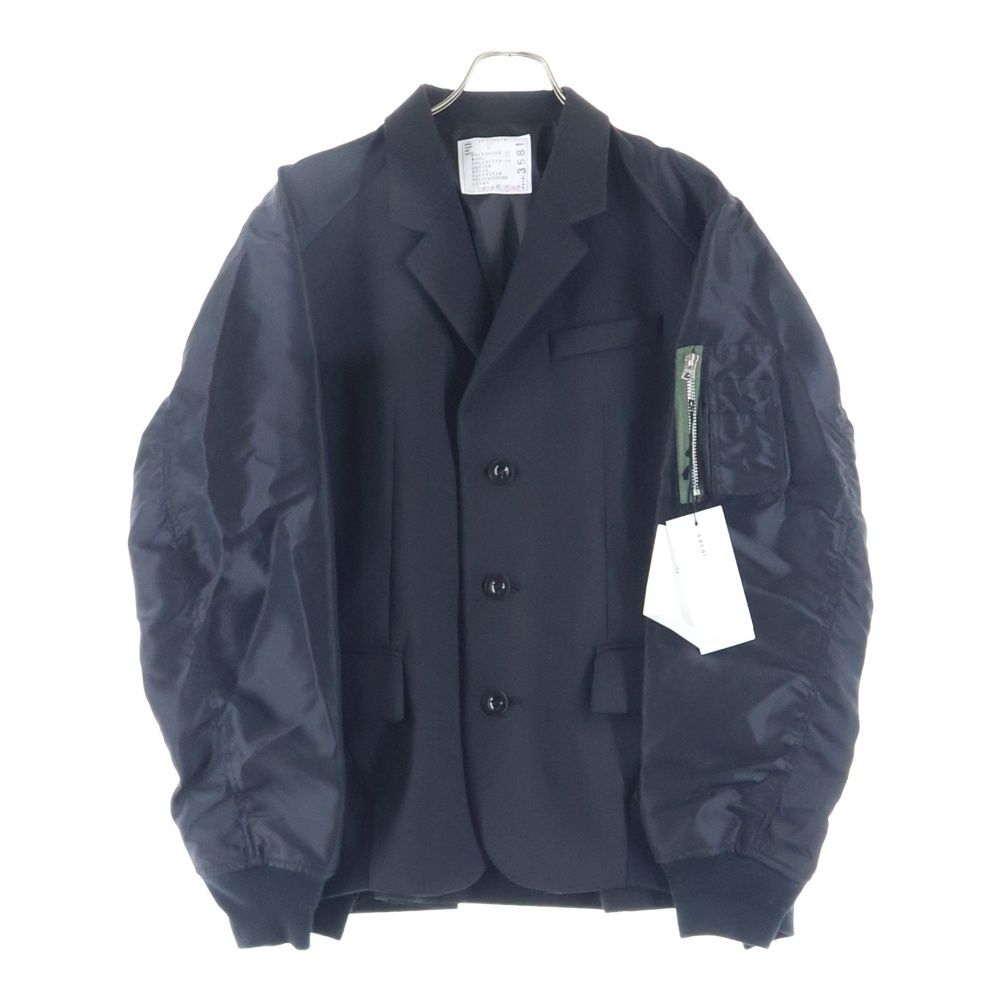 Sacai (サカイ) ボンディングミックステーラードジャケット ブラック