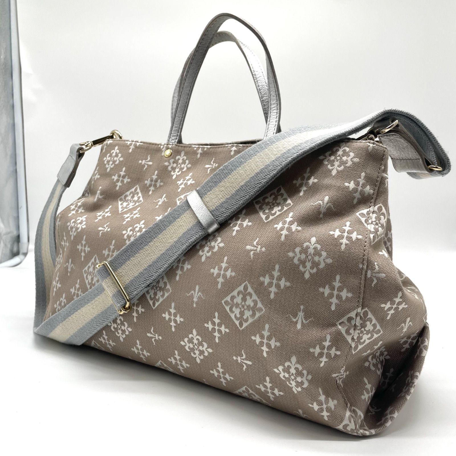 美品✨russet ラシット ショルダーバッグ ハンドバッグ 2way コットン