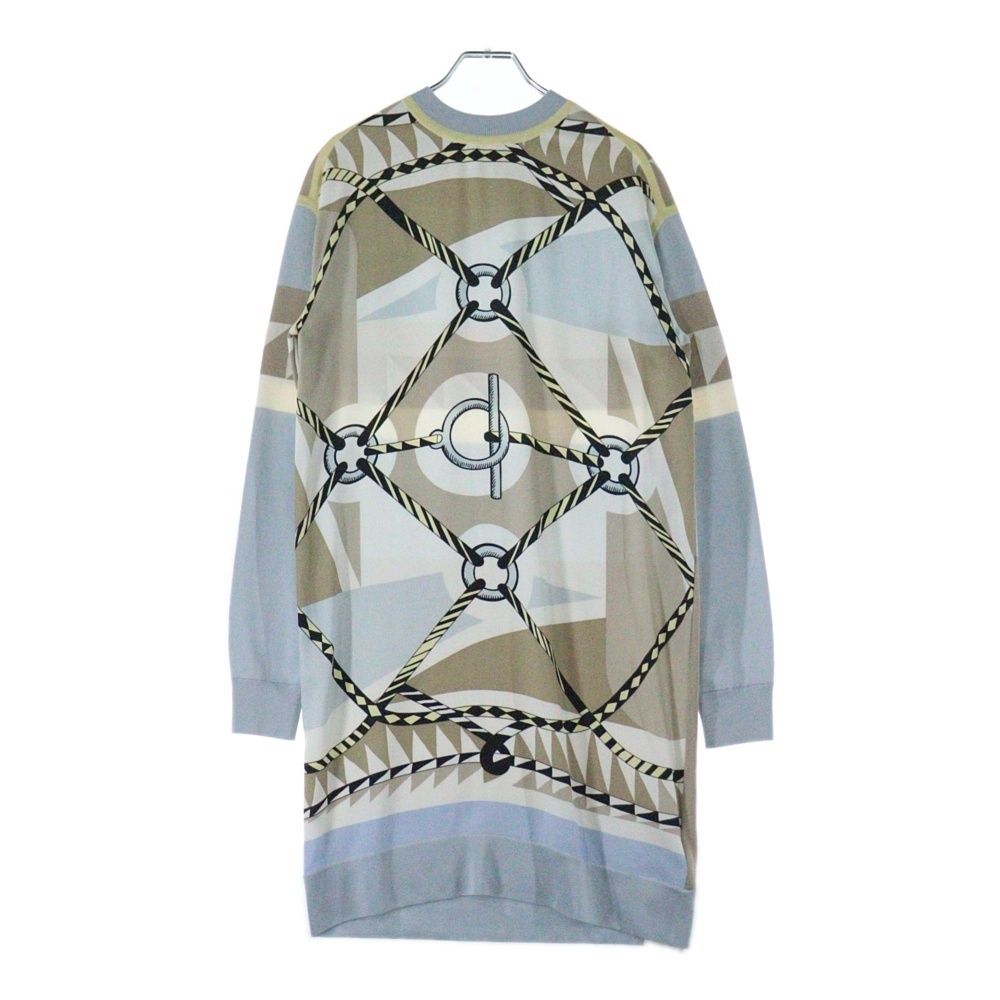 HERMES (エルメス) ツイルレーヌ ワンピース シルク ウール マルチ