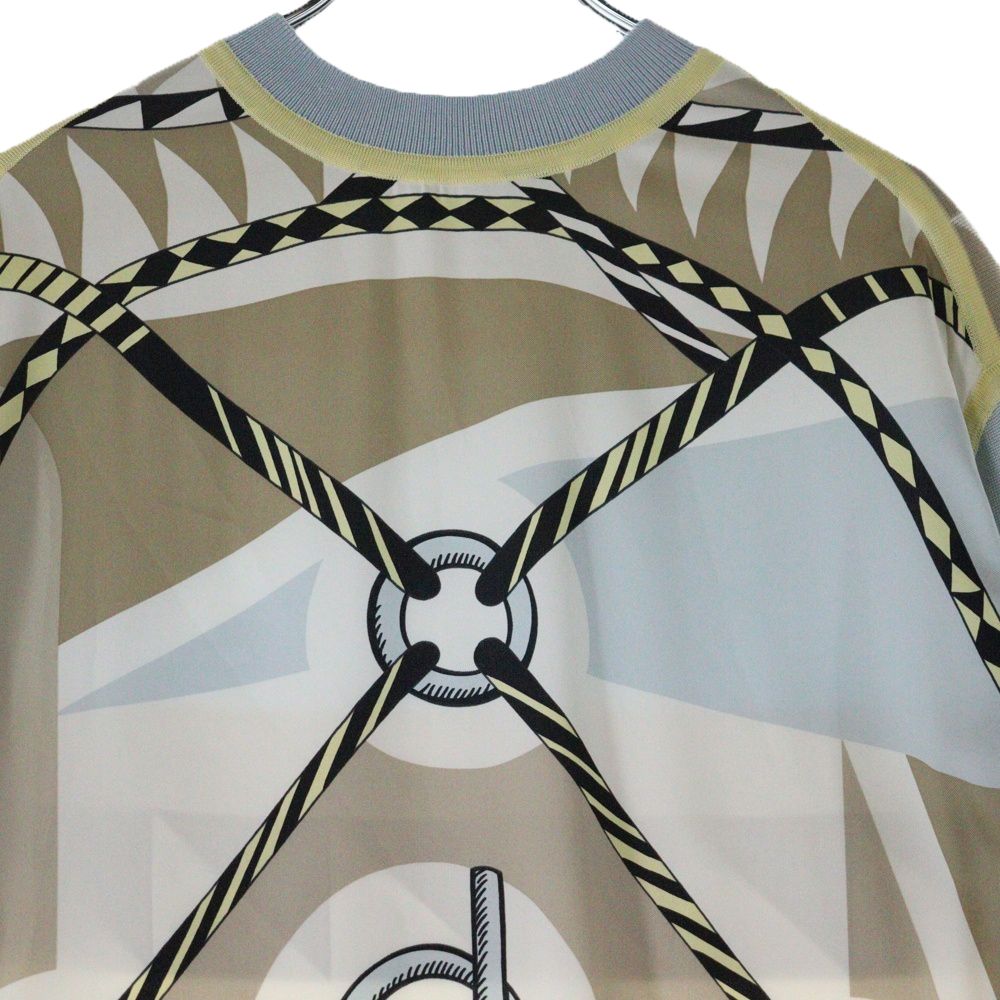 HERMES (エルメス) ツイルレーヌ ワンピース シルク ウール マルチ