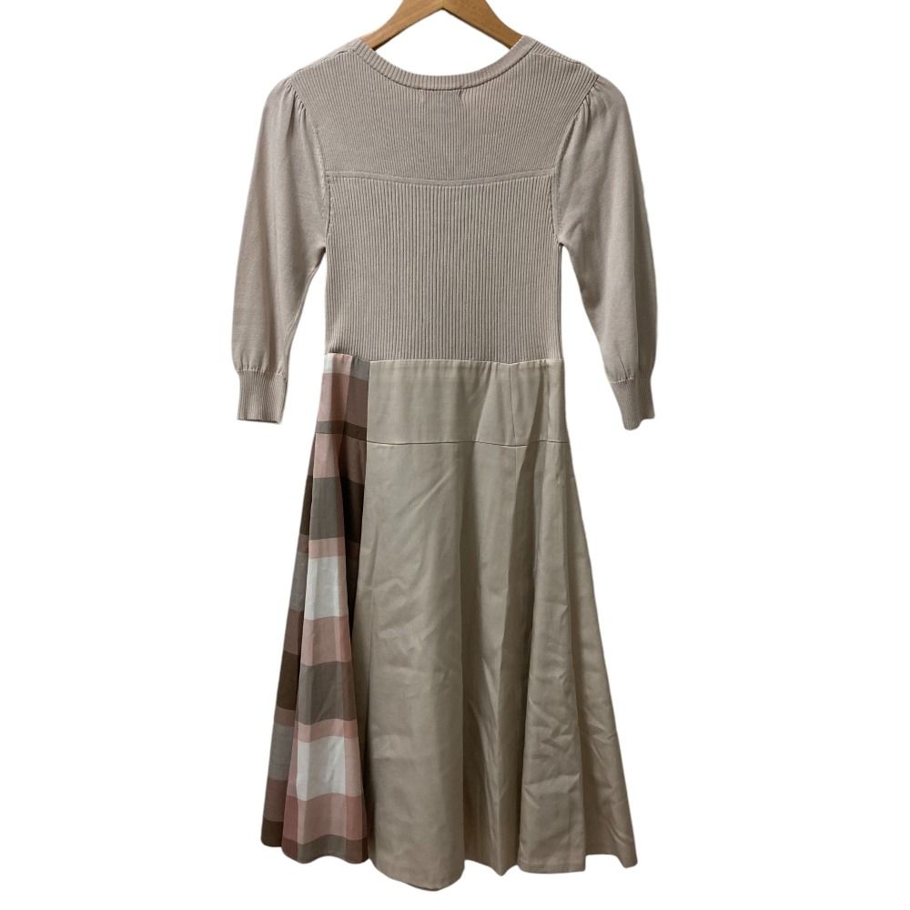 人気☆ブルーレーベルクレストブリッジ ソフティーツイルワンピース ベージュ 未使用 22SS BLUE LABEL CRESTBRIDGE ブルーレーベルクレストブリッジ