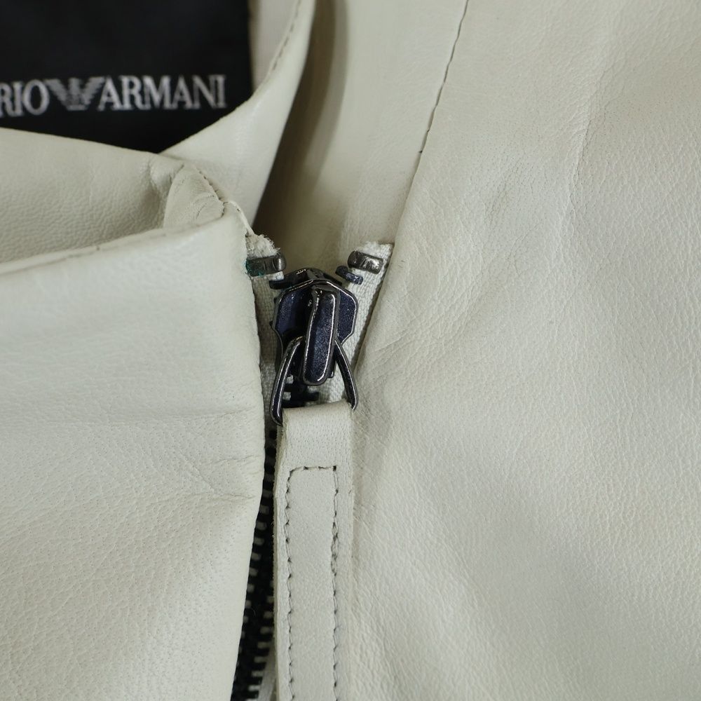 EMPORIO ARMANI (エンポリオアルマーニ) ラムレザー ジップアップ