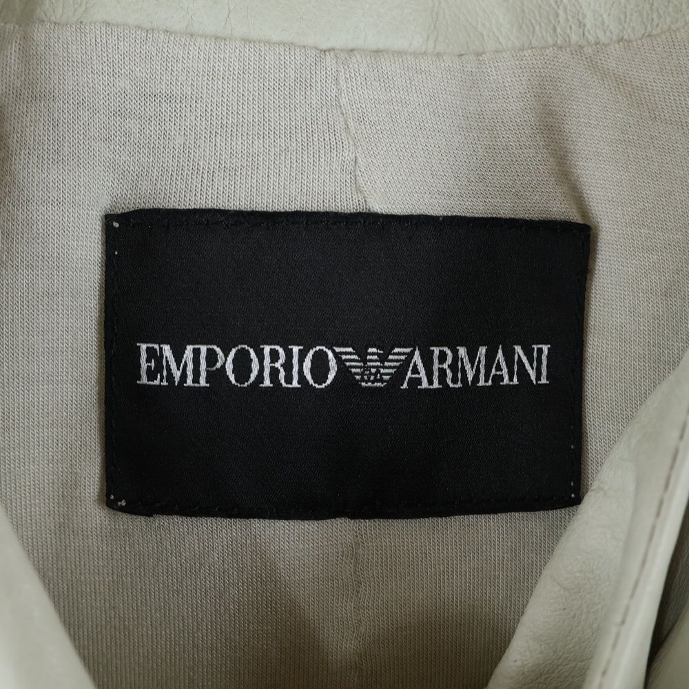 エンポリオ アルマーニ ラムレザー ジャケット EMPORIO ARMANI 中古・古着通販】EMPORIO ARMANI (エンポリオアルマーニ) ラムレザー