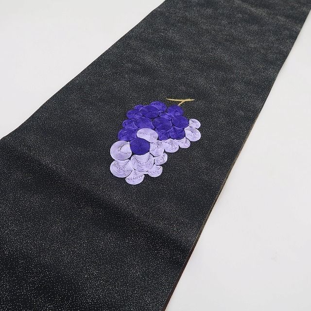 ❁tomihisa❁新品 葡萄 銀通し 着物 正絹“銀河を映す夜空に一味 ❁tomihisa❁新品 葡萄 銀通し 着物 正絹“銀河を映す夜空に一味