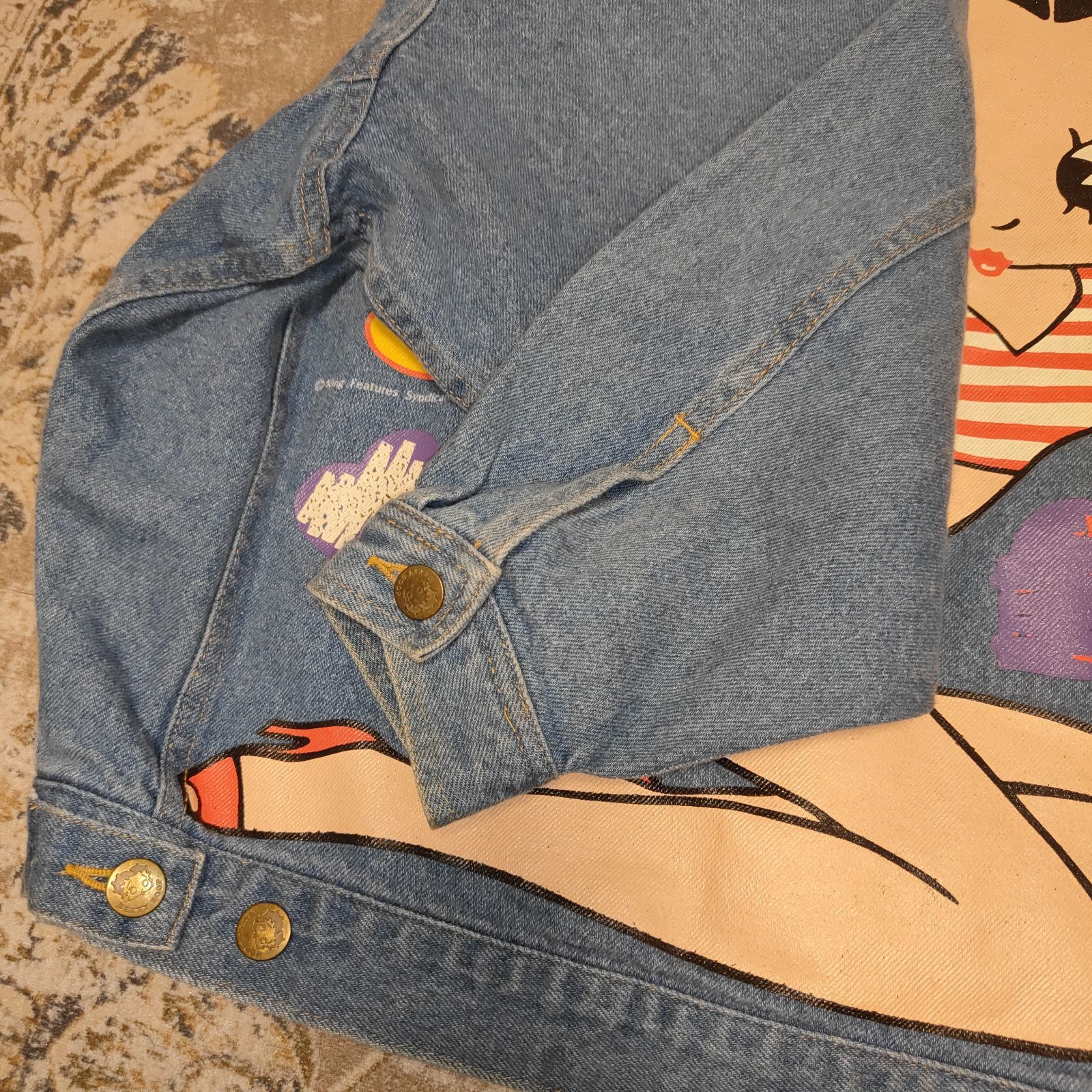 希少品 BETTY BOOP ベティブープ ベティーブープ デニムジャケット M