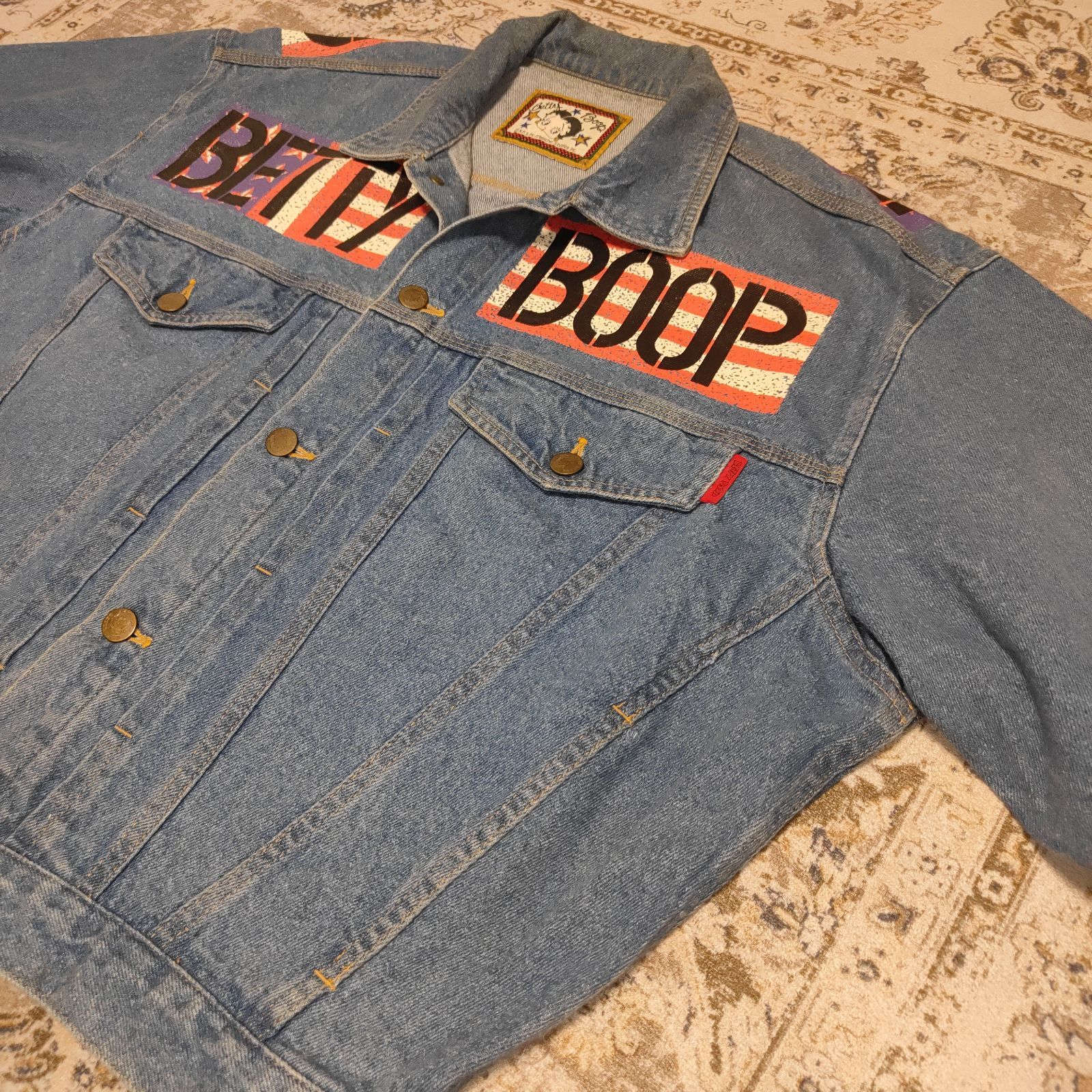 希少品 BETTY BOOP ベティブープ ベティーブープ デニムジャケット M