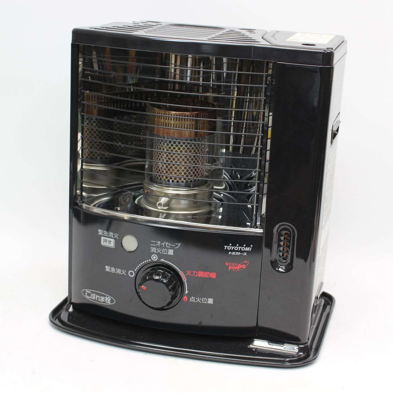 760)トヨトミ 石油ストーブ RSX-230 ブラック 対流式ストーブ 2018年製