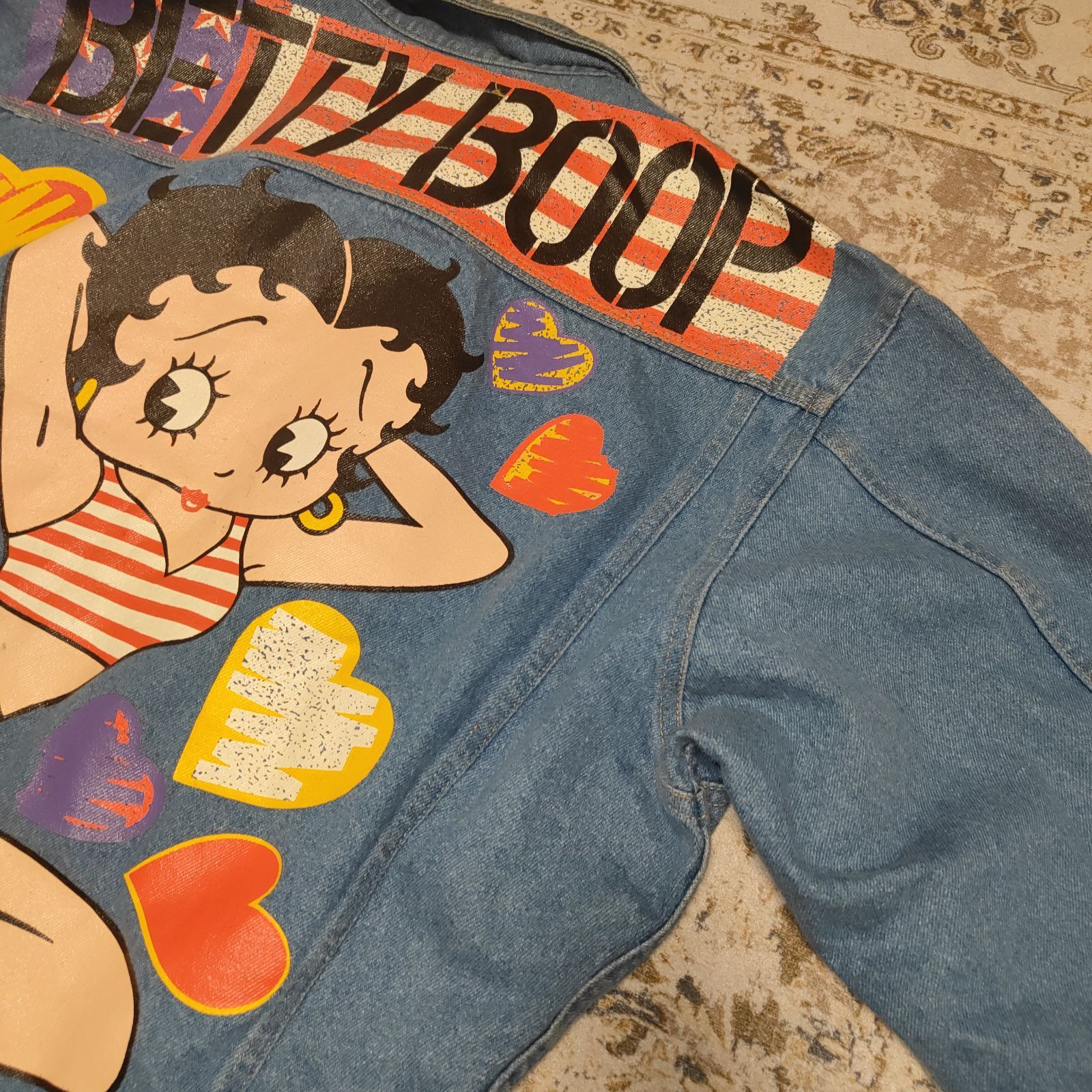 希少品 BETTY BOOP ベティブープ ベティーブープ デニムジャケット M