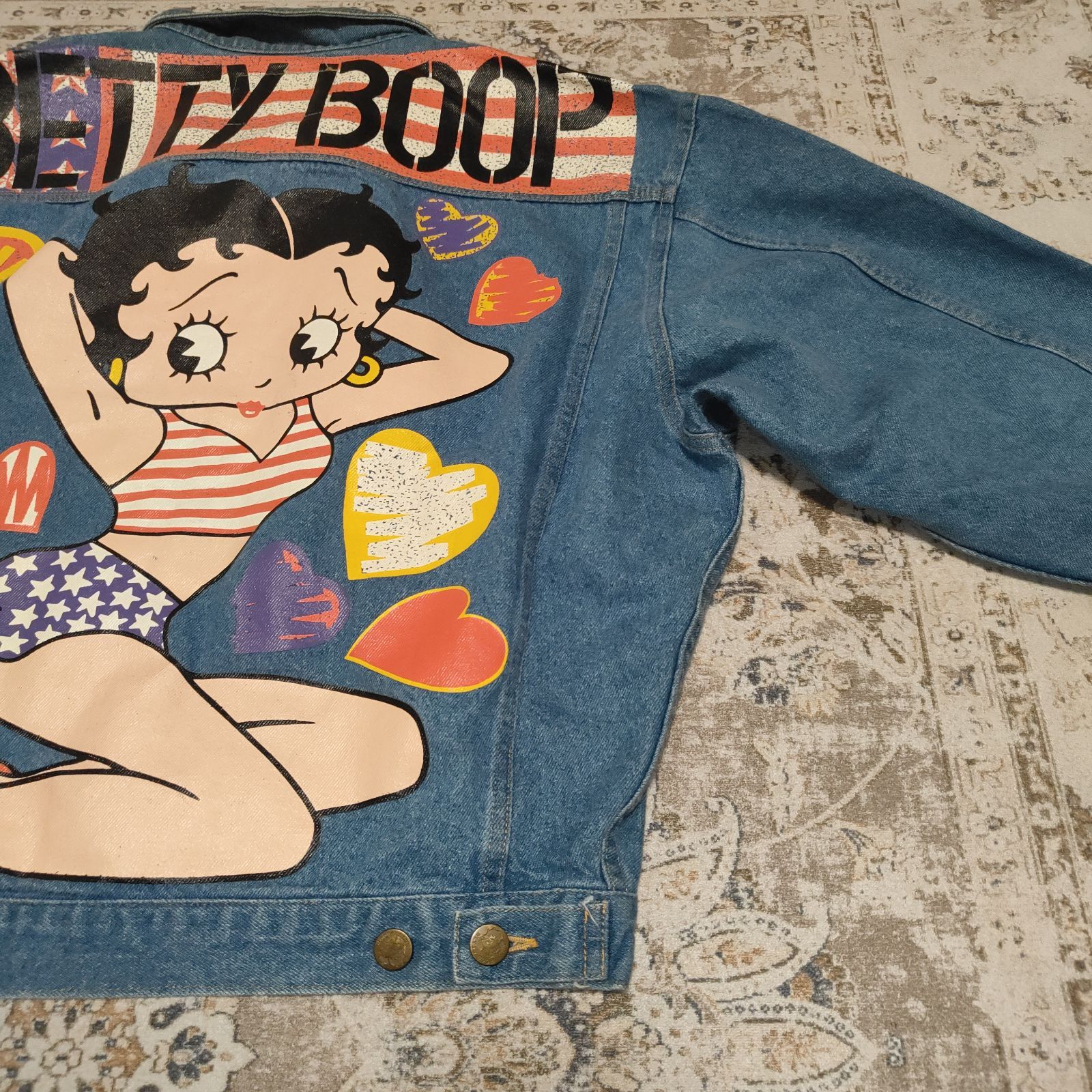 希少品 BETTY BOOP ベティブープ ベティーブープ デニムジャケット M
