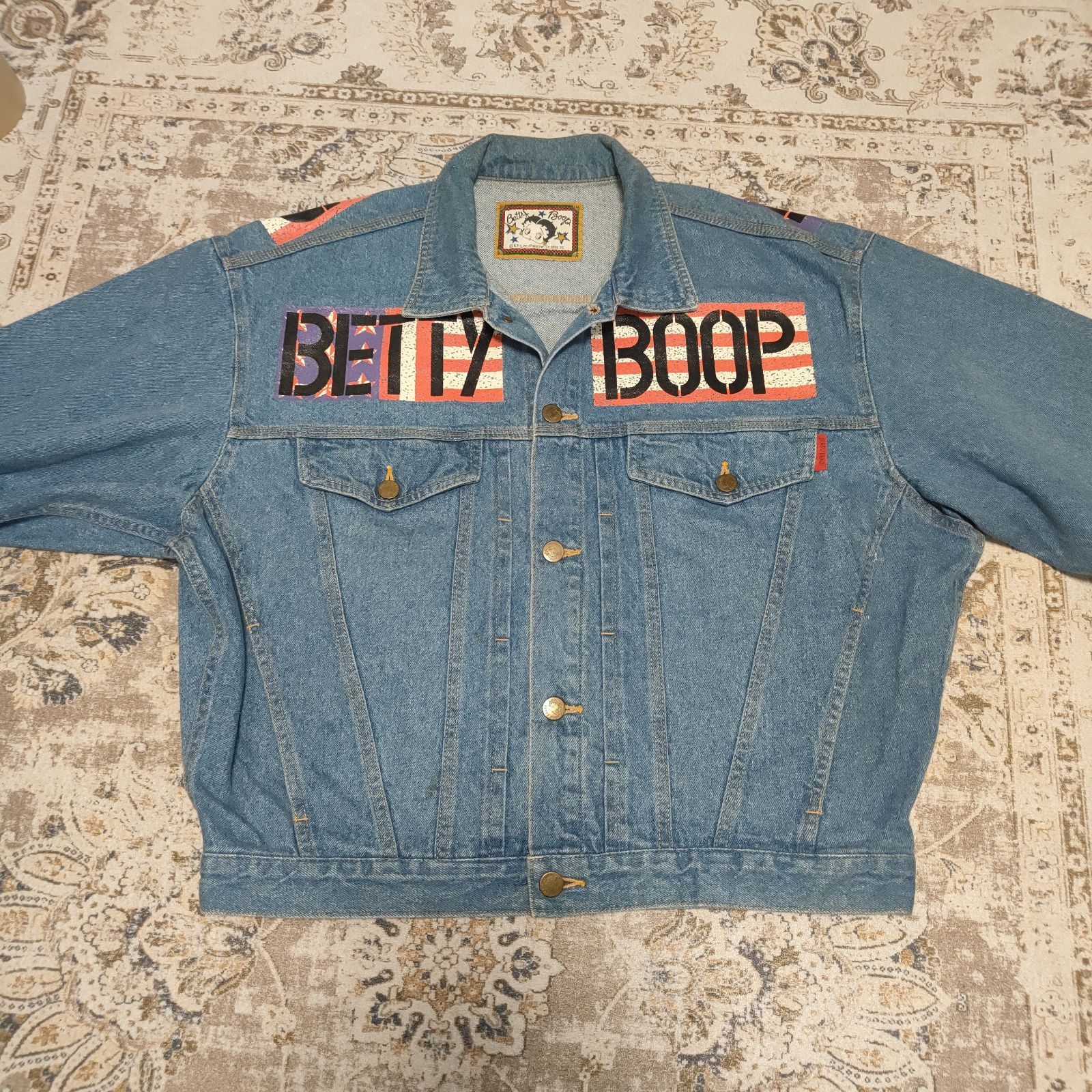 希少品 BETTY BOOP ベティブープ ベティーブープ デニムジャケット M