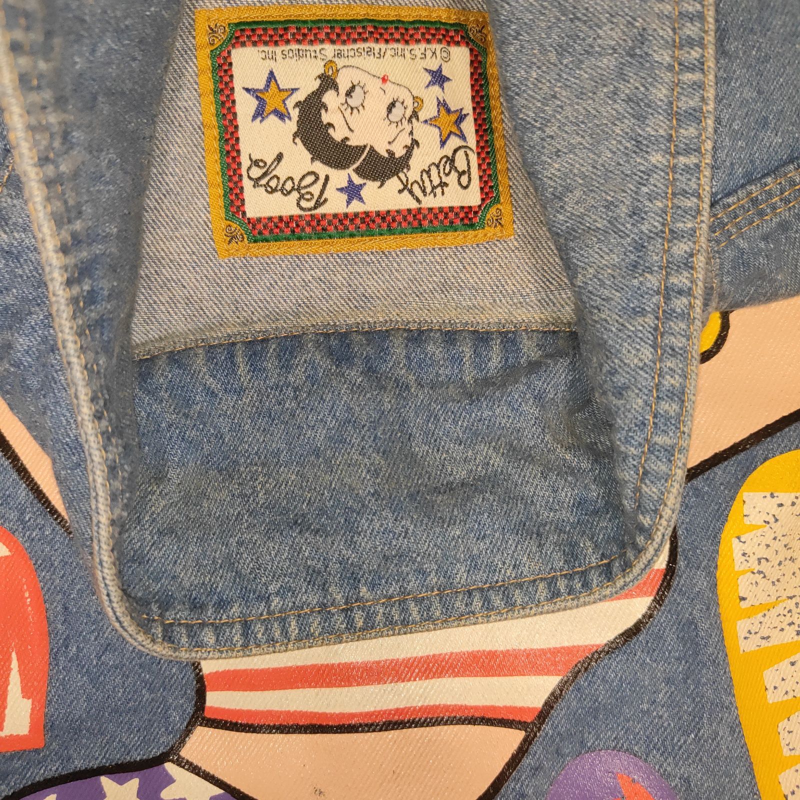 希少品 BETTY BOOP ベティブープ ベティーブープ デニムジャケット M