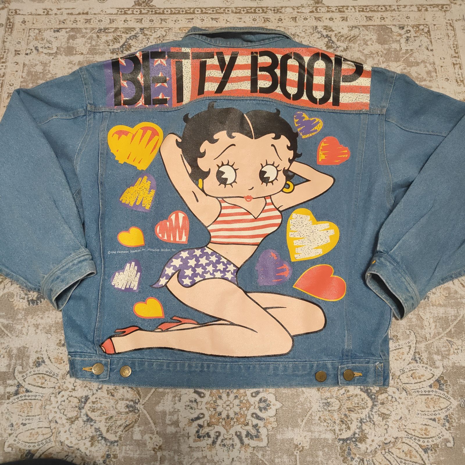 希少品 BETTY BOOP ベティブープ ベティーブープ デニムジャケット M