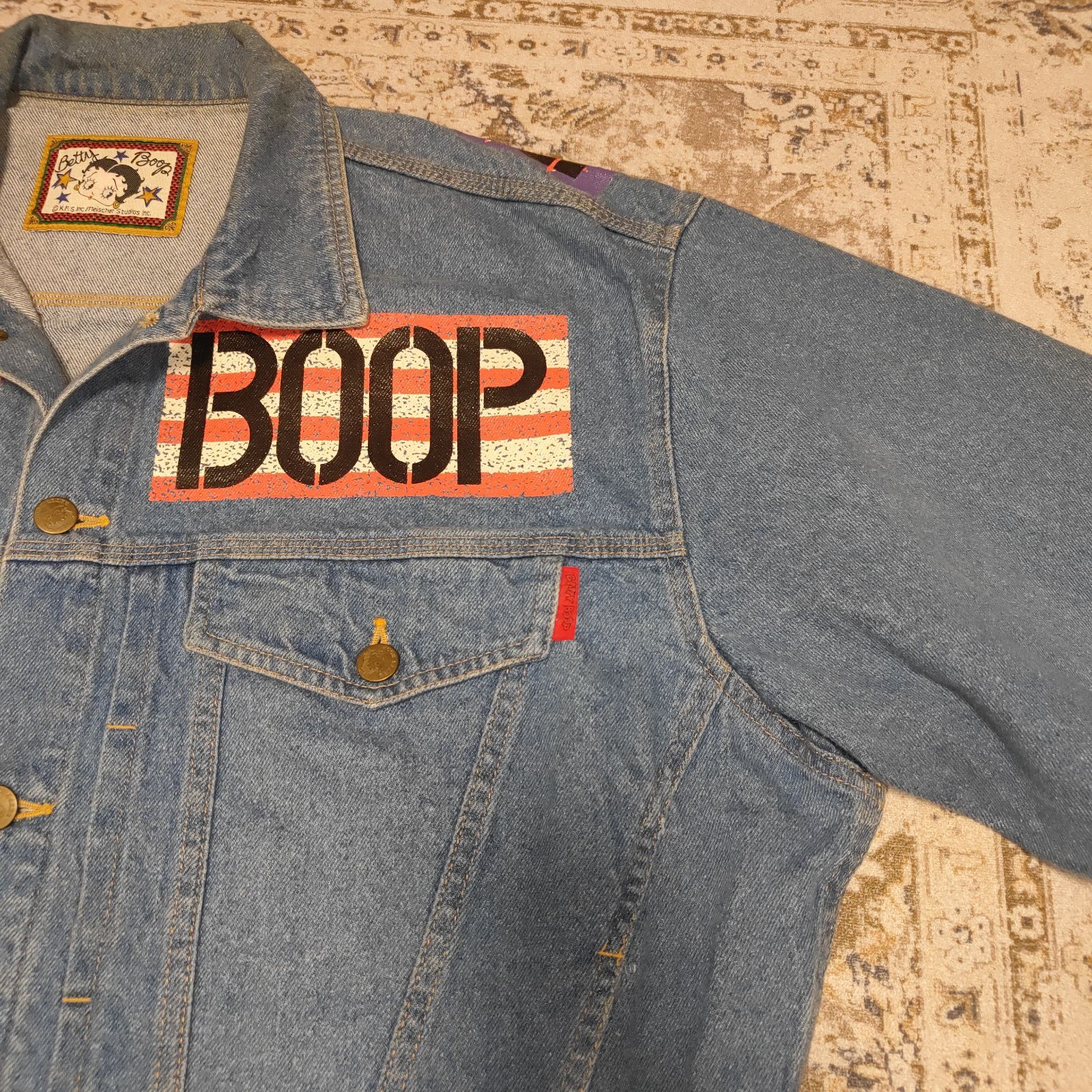 希少品 BETTY BOOP ベティブープ ベティーブープ デニムジャケット M