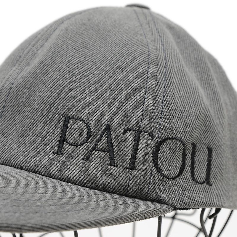 PATOU グレー キャップ Patou | オーガニックコットンデニム製 パトゥ