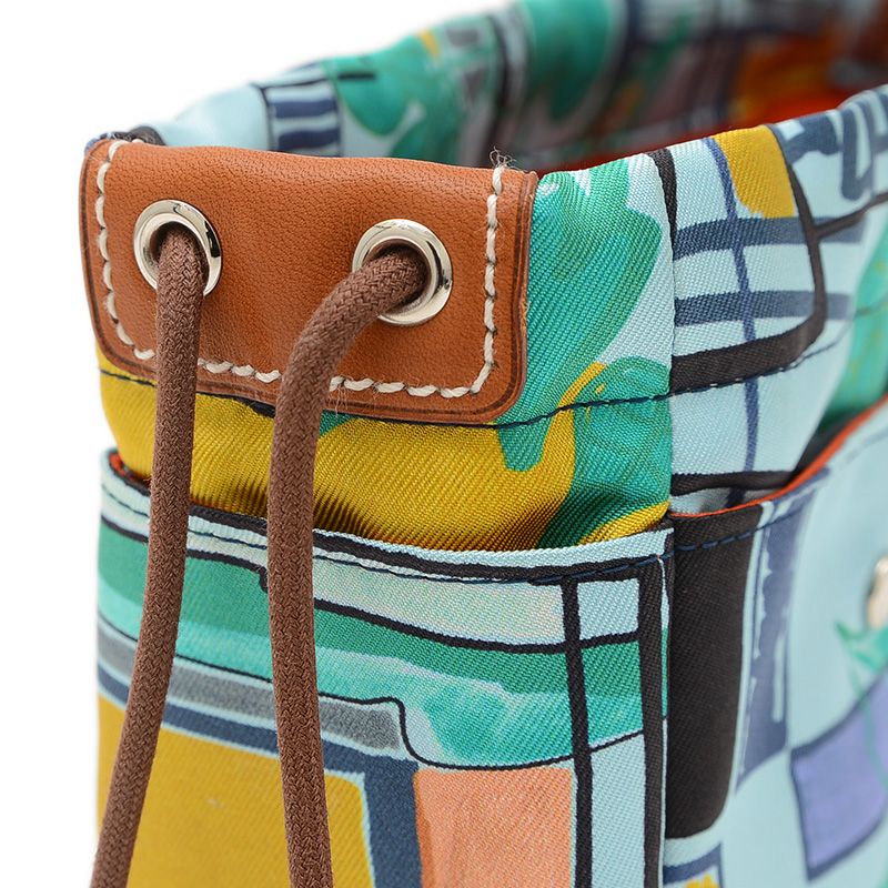 エルメス フールビ20 熱帯のモダニズム ブルーアトール シルク