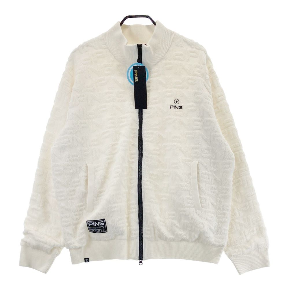 サイズ：3L PING ピン 2024年モデル 裏地付 ニット ジップジャケット