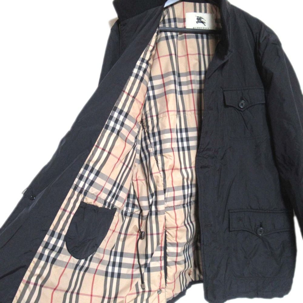 美品 BURBERRY バーバリーロンドン ノバチェック柄裏地 ナイロン 
