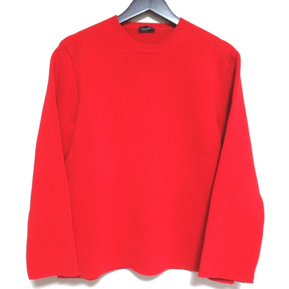JILL SANDER 赤ニット JILL SANDER 赤ニット JIL SANDER ニット 赤 XS
