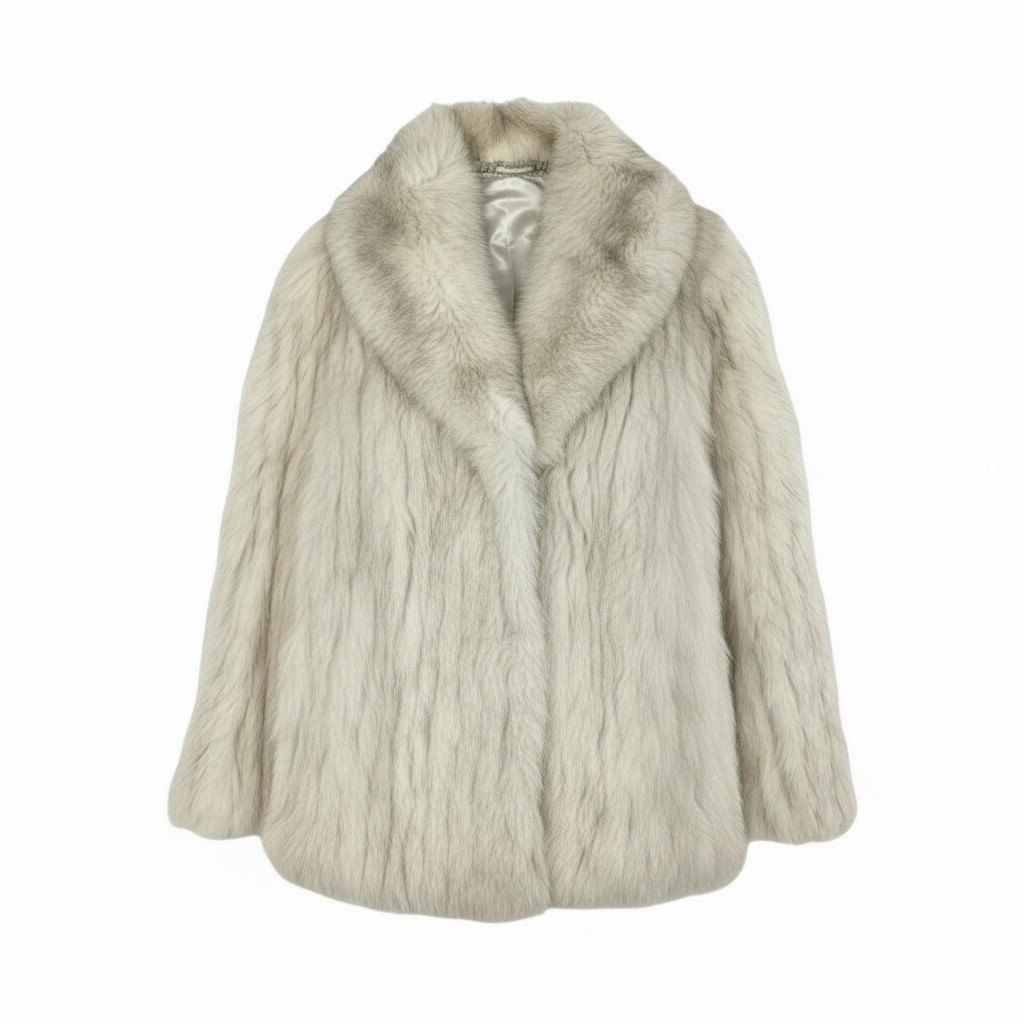 49k19 SAGA FOX サガフォックス 銀サガ ブルーフォックス ファーコート