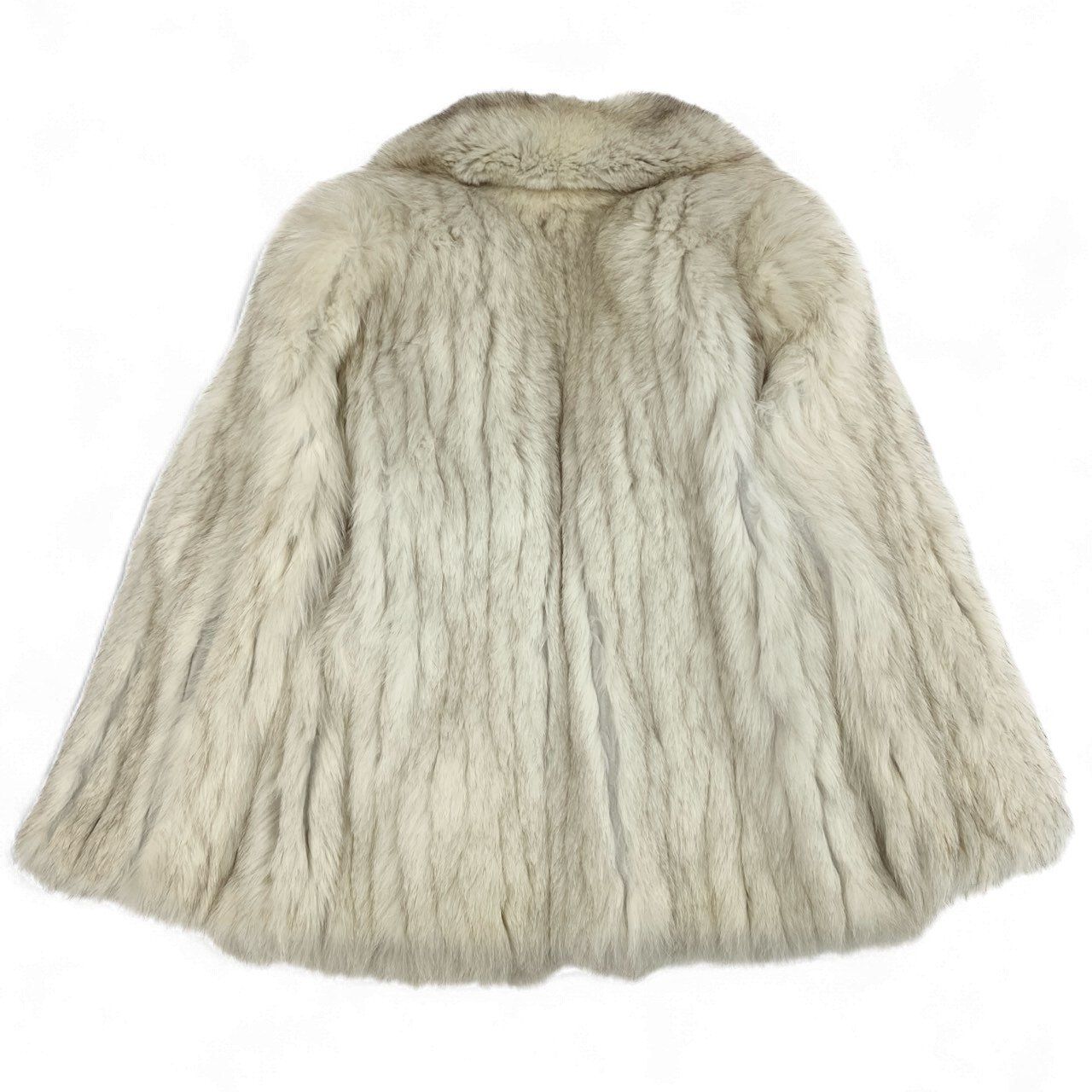 美品　SAGA FOX　サガフォックス　コート　ホワイトミックス　ファー SAGA FOX サガフォックス フォックスファー 毛皮 ファーコート