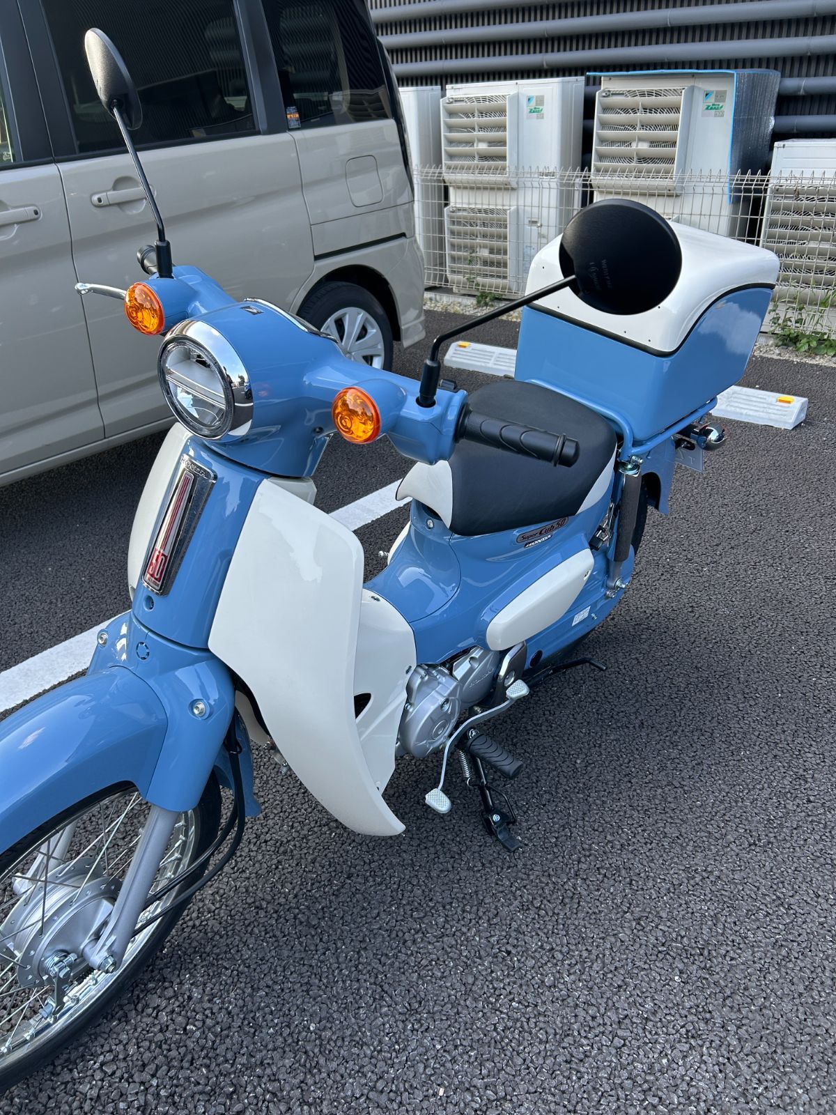 日本製 スーパーカブ50 final edition 専用 リアボックス ボニーブルー