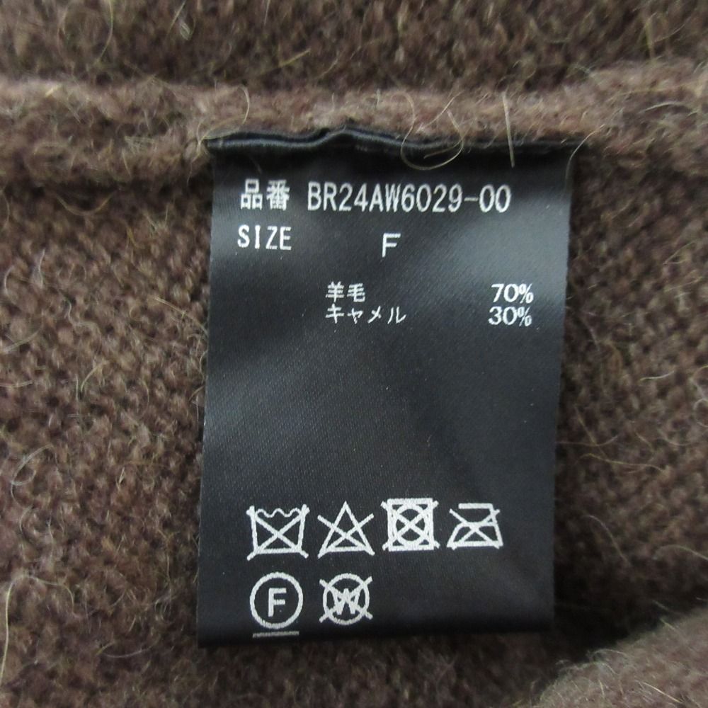 未使用 24AW BRILL ブリル ウールキャメル セットプルオーバーニット