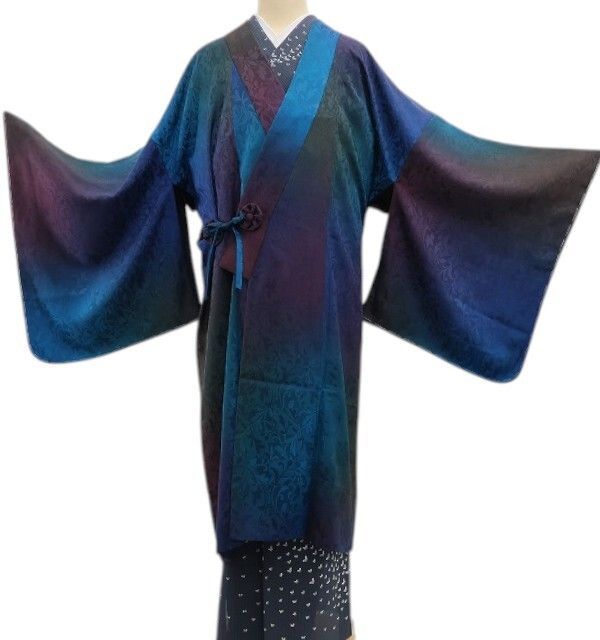 ❁tomihisa❁新品 単衣 唐草 暈し 着物“艶めいていざ！貴女好みに気分