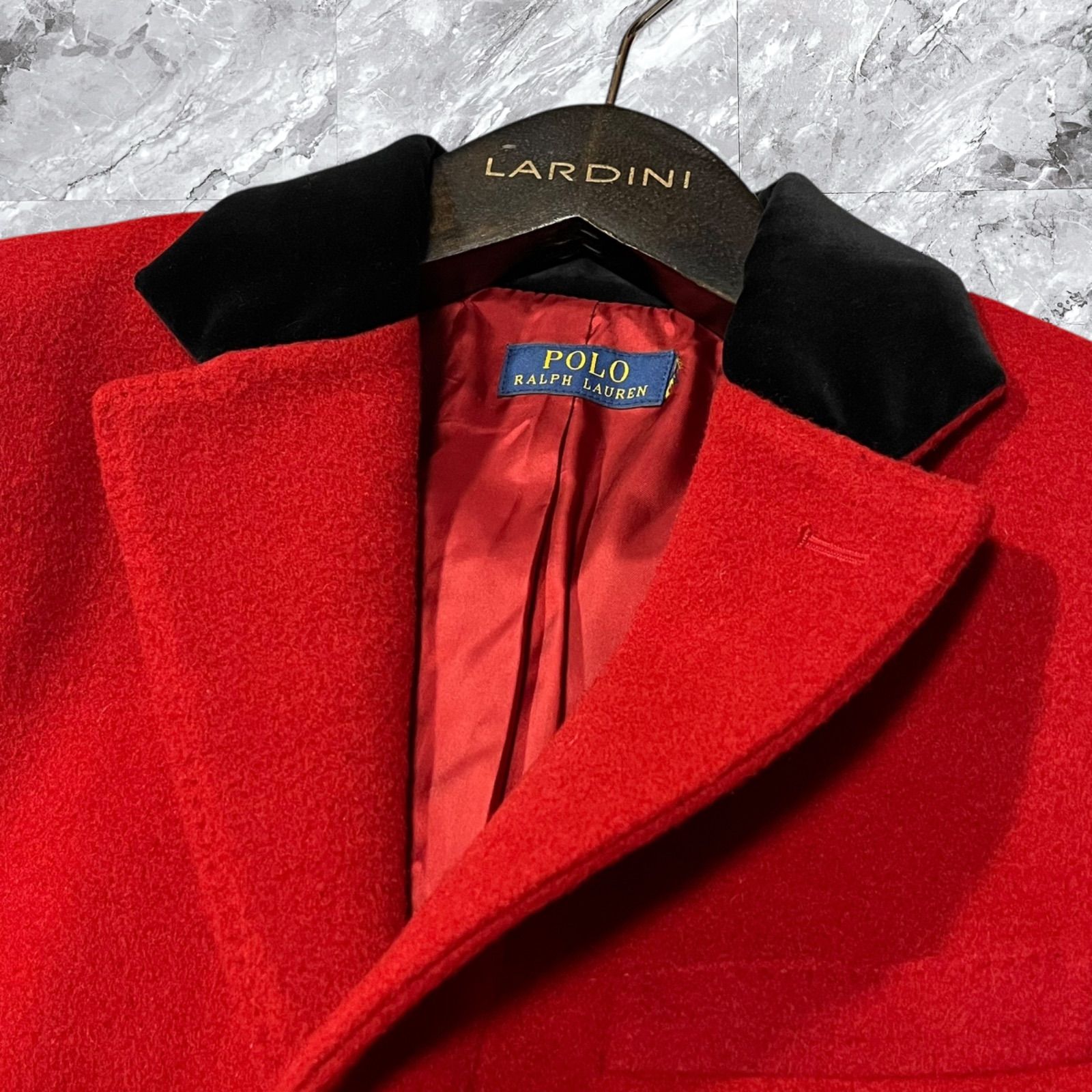ローレンラルフローレン ウールカシミヤ チェスターコート ヘリンボーン 極美品 希少カラー POLO RALPH LAUREN ポロラルフローレン チェスター