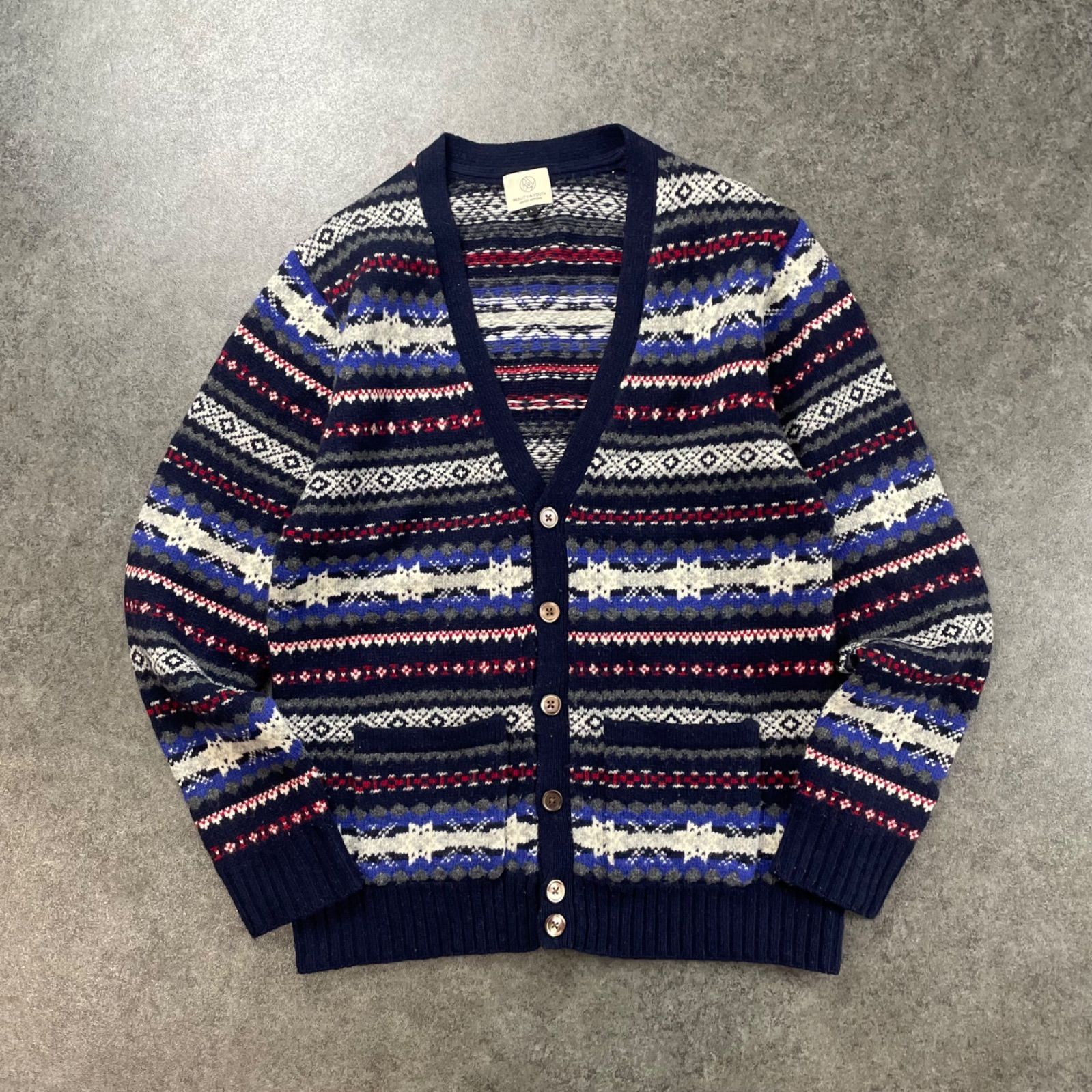 BEAUTY&YOUTH UNITED ARROWS Cardigan V-neck ビューティーアンド 