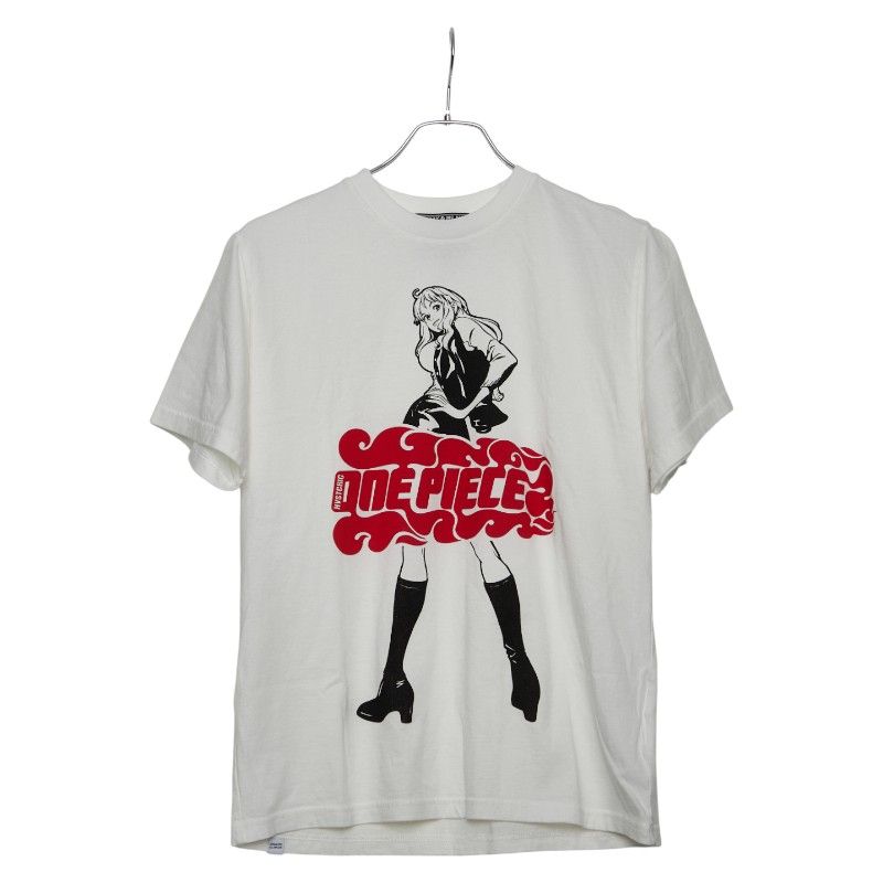 ヒステリックグラマー ×ONE PIECE NAMI Tシャツ サイズM 02253CT12 ホワイト マルチカラー コットン メンズ HYSTERIC GLAMOUR【1-0242152】