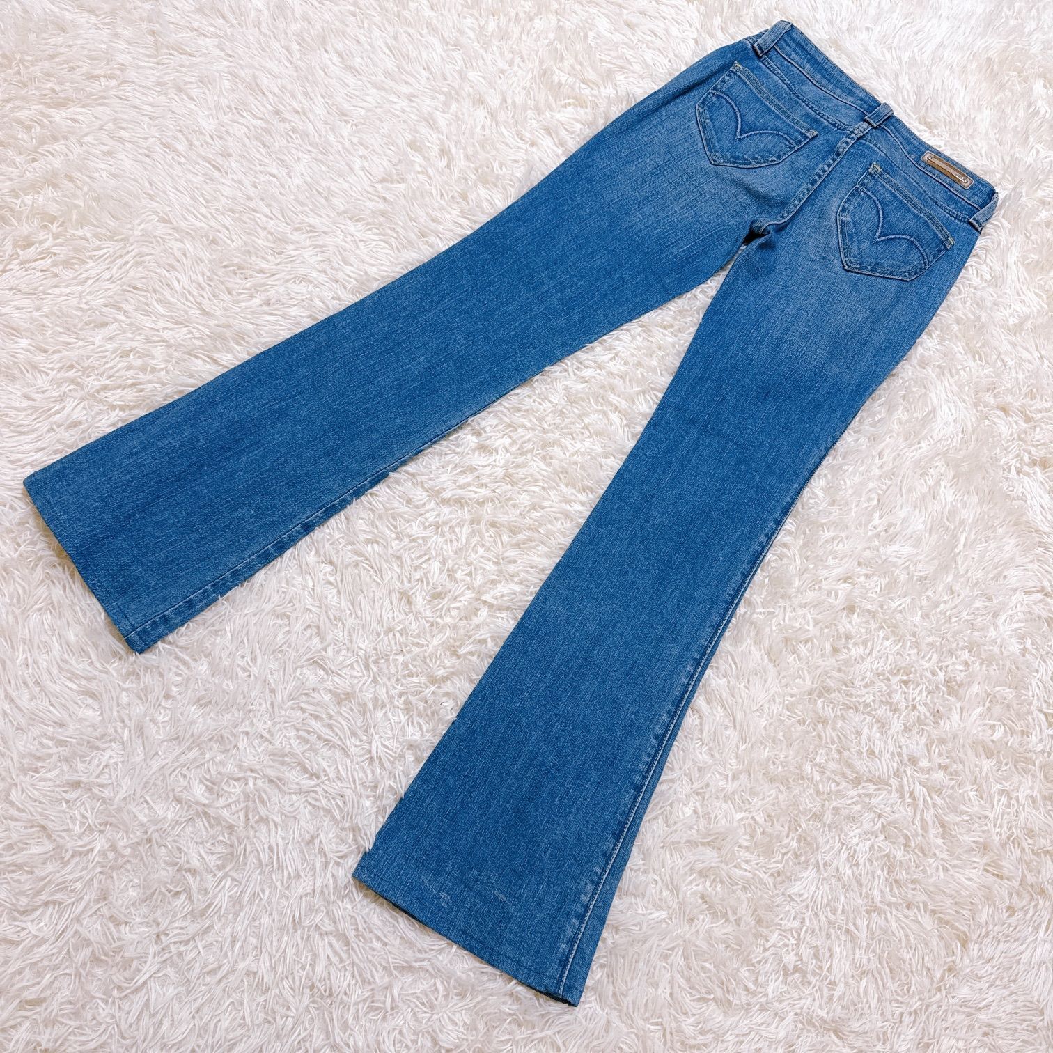 希少 レッドペッパー RED PEPPER フレアデニム 24 スタッズ y2k レッド 