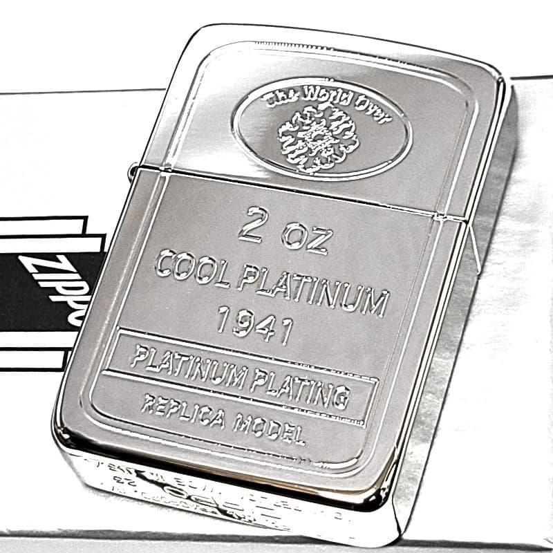 ZIPPO ライター 1941インゴット プラチナプレーティング ジッポ 鏡面