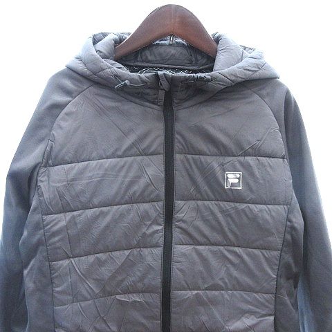 フィラ　中綿ジャケットセットアップ FILA フィラ 上下セット 裏フリース メンズ ウォームアップスーツ