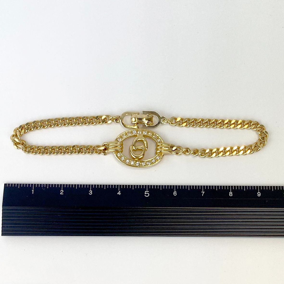 Christian Dior CDロゴ ラインストーン ブレスレット - メルカリ