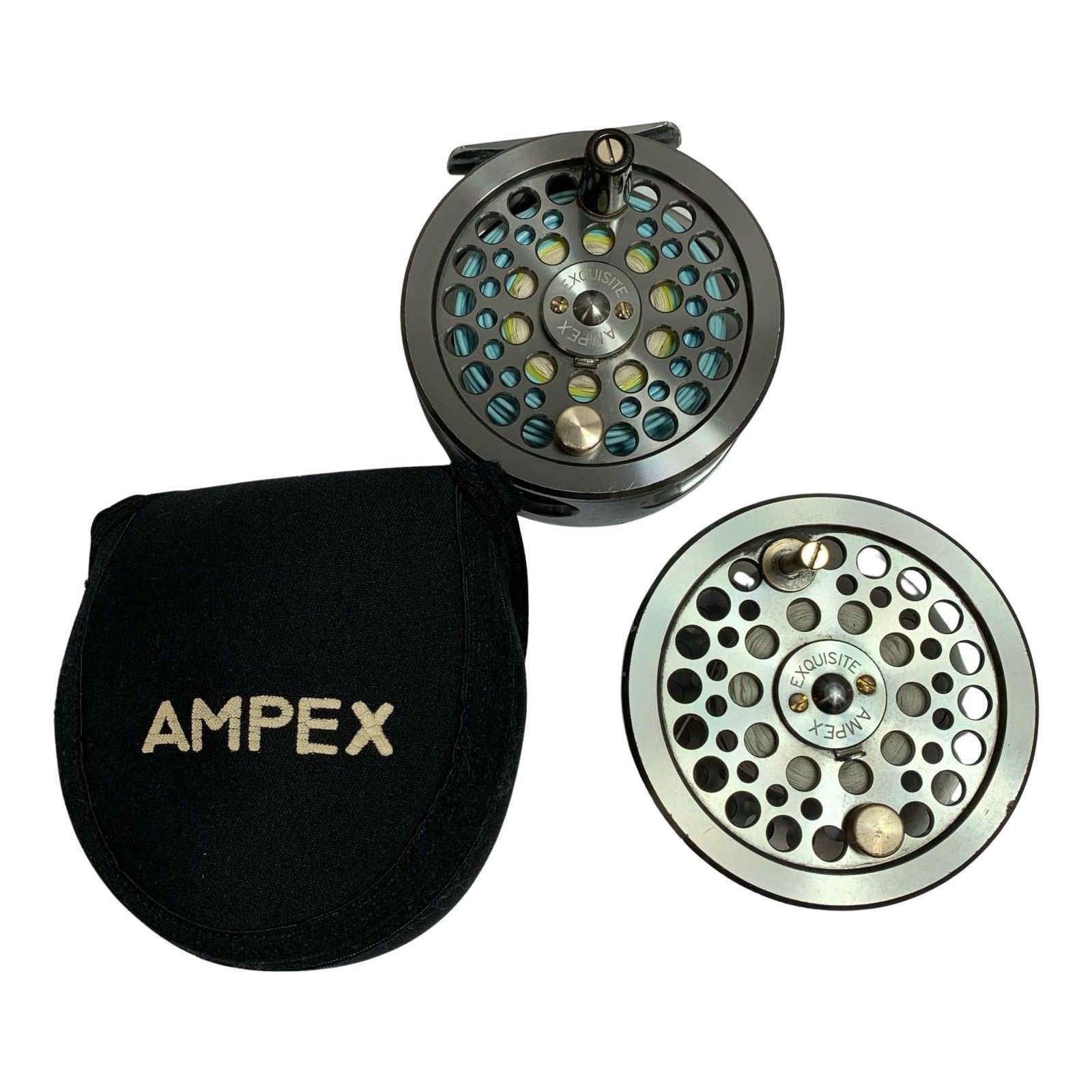 AMPEX フライリール ポーチ、替えスプール付 キズあり 売れ筋 SK-Ⅳ