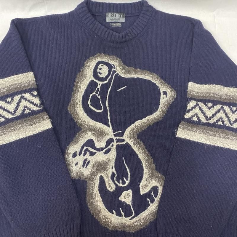 アイスバーグ スヌーピー フライングエース柄 ニット スヌーピーコラボ