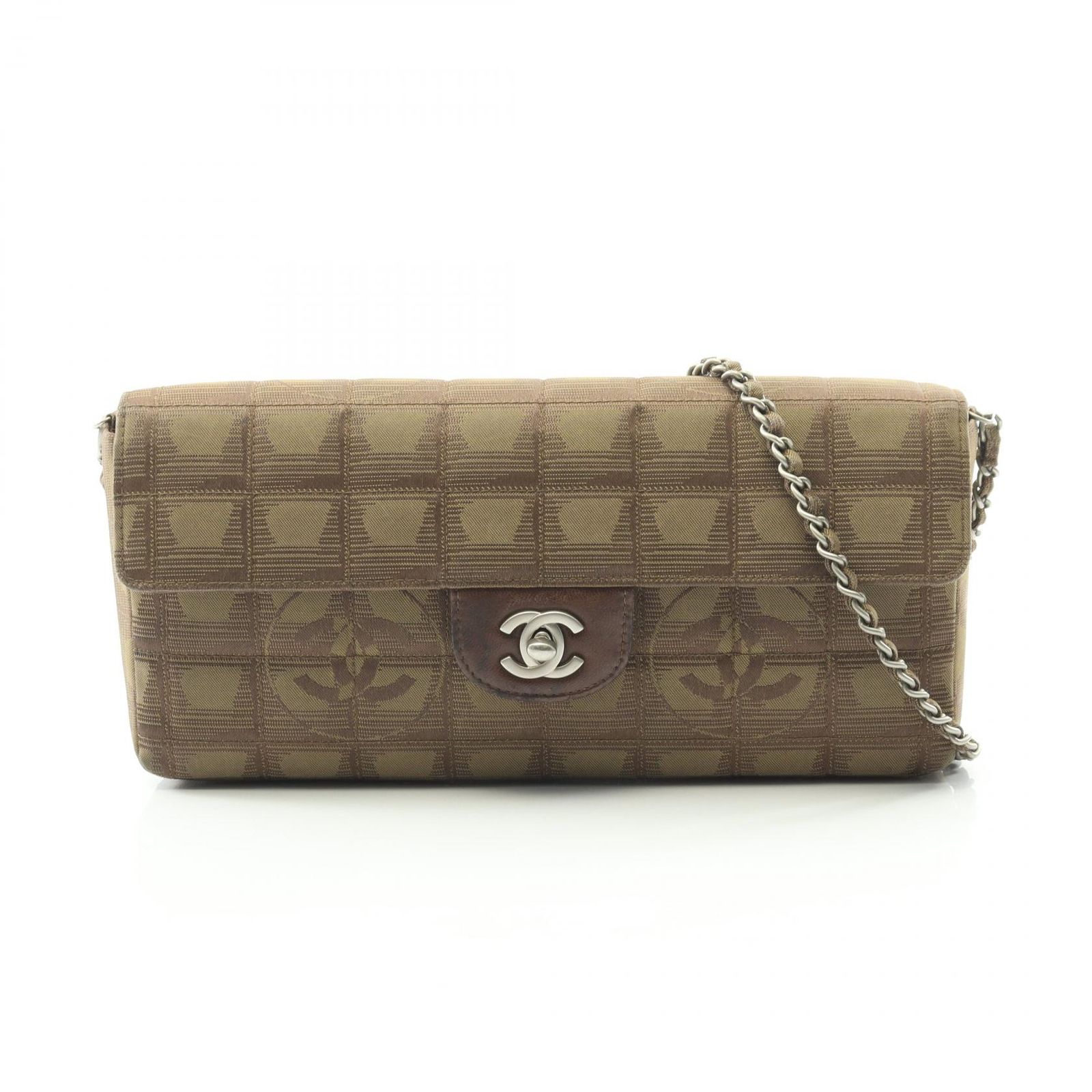 CHANEL シャネル ニュートラベルライン チョコバー ショルダーバッグ