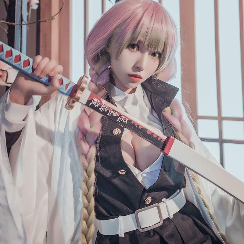 鬼滅の刃 甘露寺蜜璃 恋柱 コスプレ衣装 フルセット meilu 51210