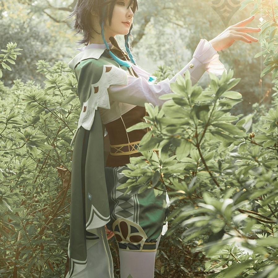 原神 ウェンティ コスプレ衣装 風神 フルセット meilu 51210