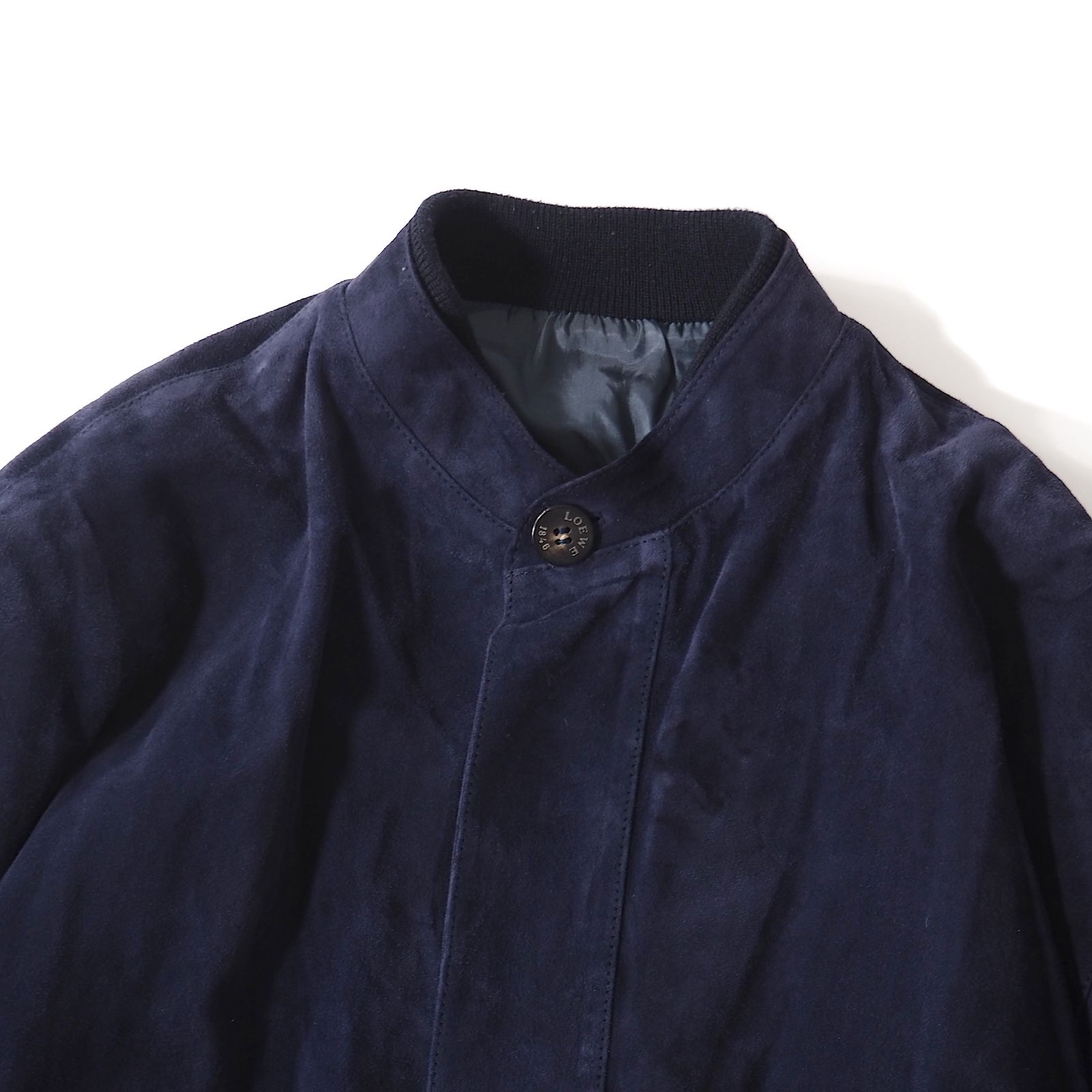 ロエベ LOEWE ヴィンテージ スペイン製 スエード レザー ジャケット 48