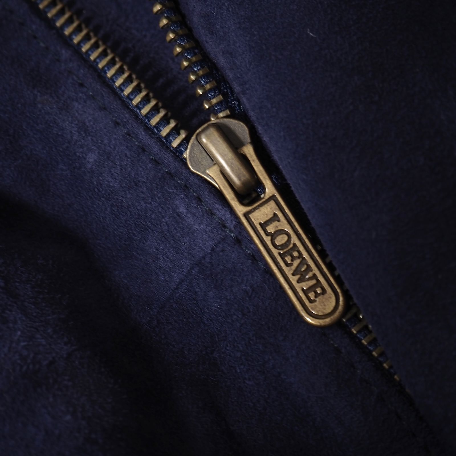 ロエベ LOEWE ヴィンテージ スペイン製 スエード レザー ジャケット 48