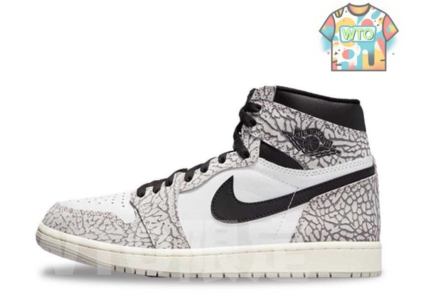 【中古】ナイキ エアジョーダン1 エレメント ナイキ エアジョーダン1 ハイ OG ホワイトセメント/サファリDZ5485-052